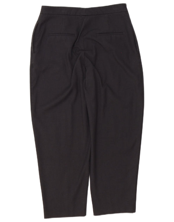 Zara Damen Tapered Casual Hose Medium W28 L25 Grau Polyester