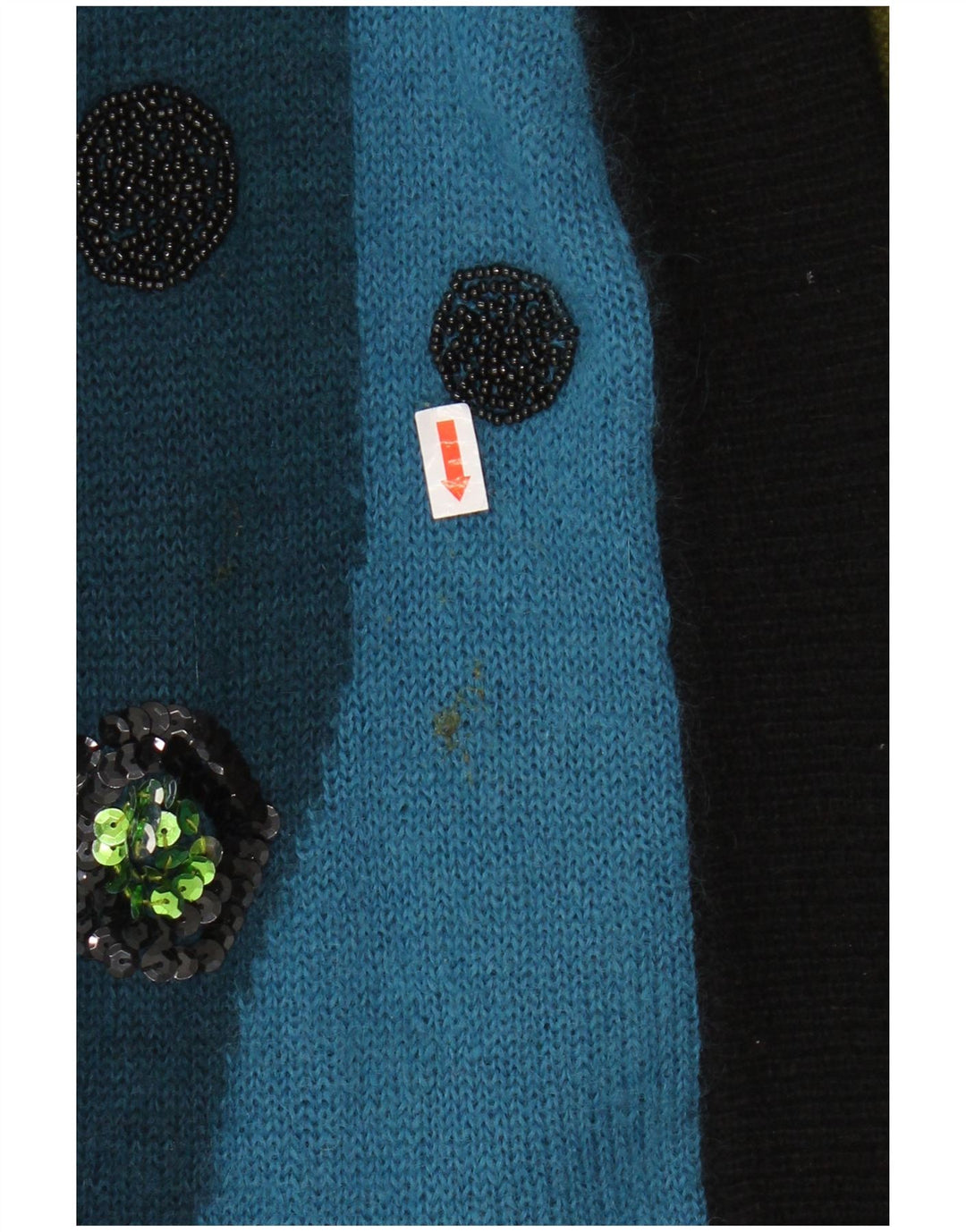 TOPLIKE Damen-Strickjacke in Übergröße, lang geschnitten, EU 40, Mittelblau