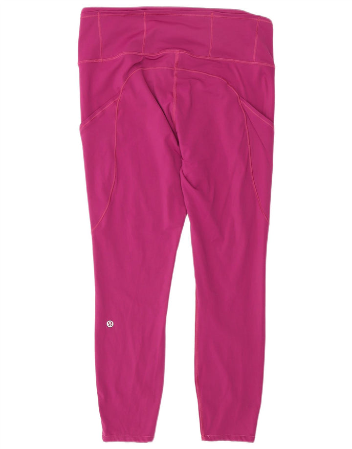 Lululemon Damen-Leggings mit Grafik, UK 10, Größe S, rosa, Nylon