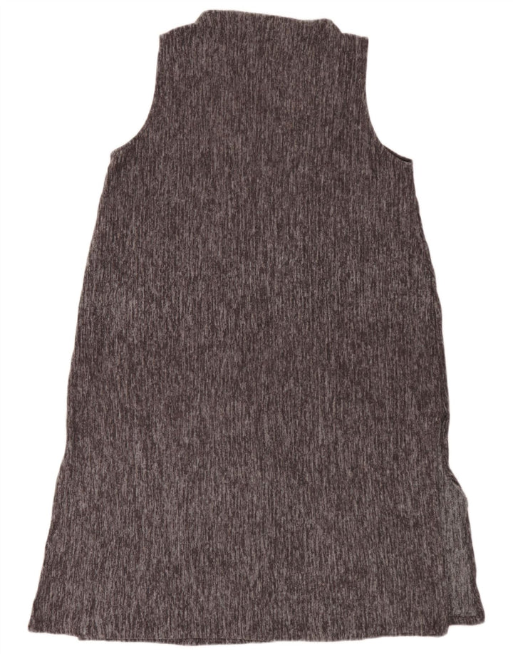 Ärmelloses Basic-Kleid für Damen von Zara, Gr. 46, groß, grau geflecktes Polyester