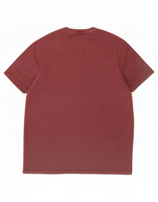 Tommy Hilfiger Herren T-Shirt Top Medium Kastanienbraun