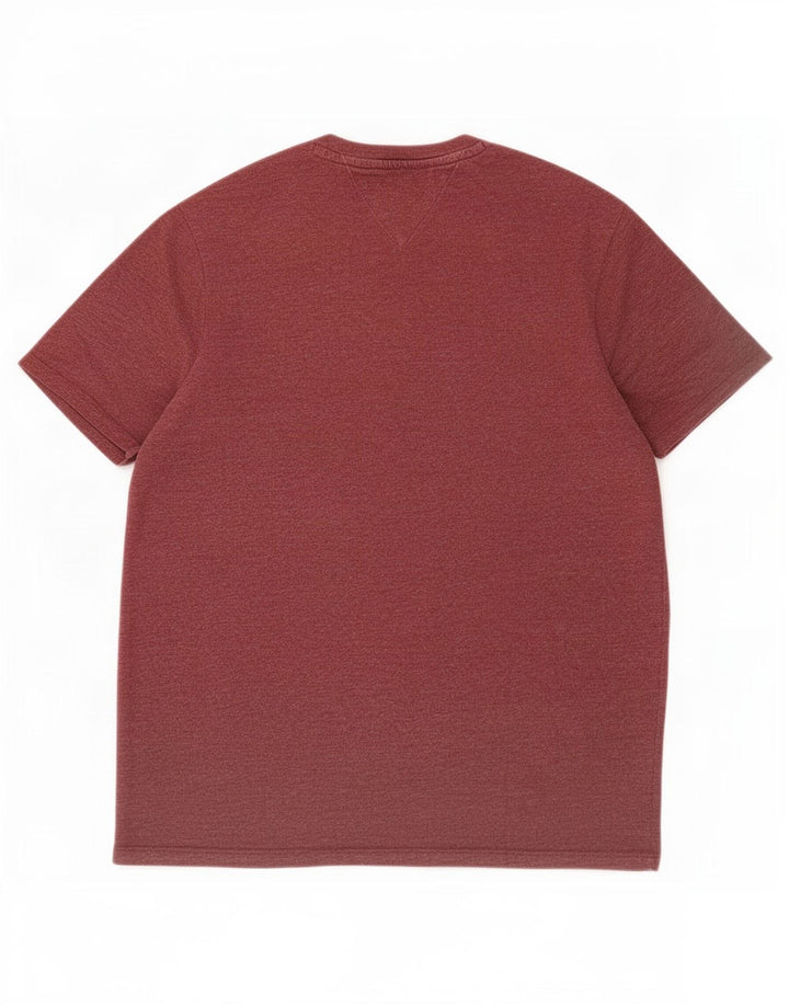 Tommy Hilfiger Herren T-Shirt Top Medium Kastanienbraun