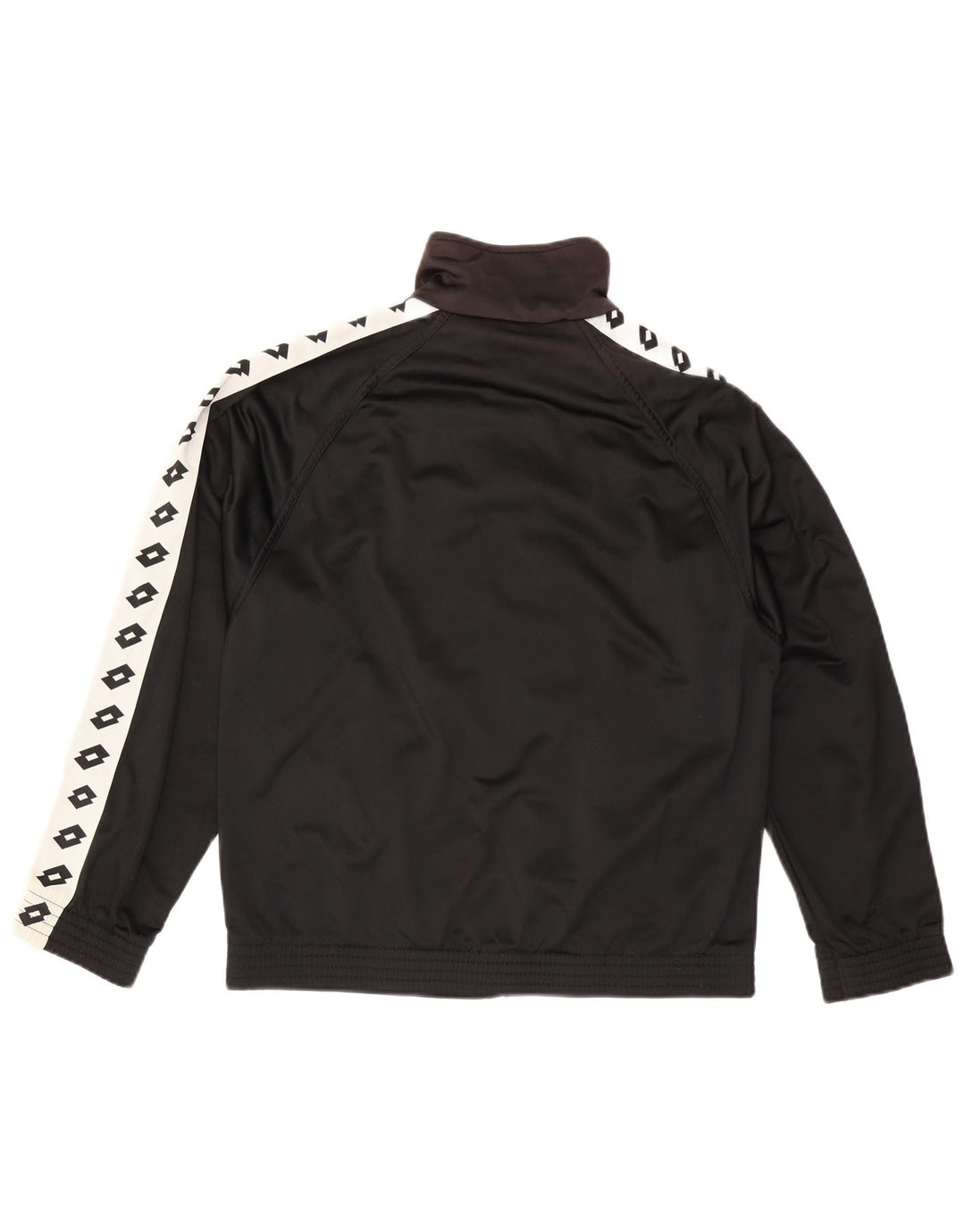 LOTTO Herren-Trainingsanzugoberteil mit Grafik, Größe S, Schwarz, Farbblock-Polyester