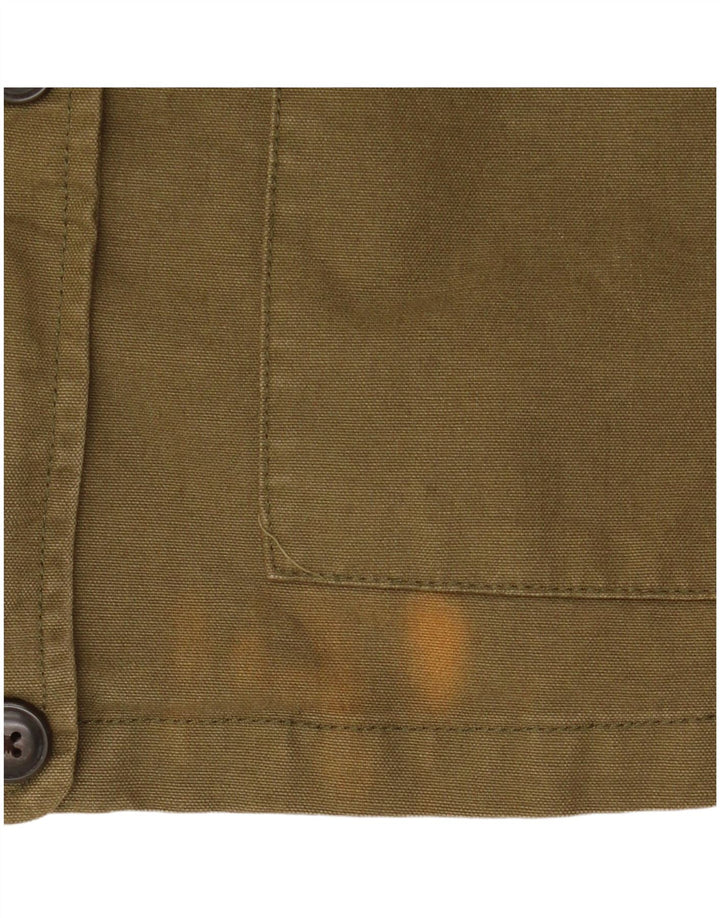 Fat Face Damen Militärjacke UK 12 Medium Khaki Baumwolle