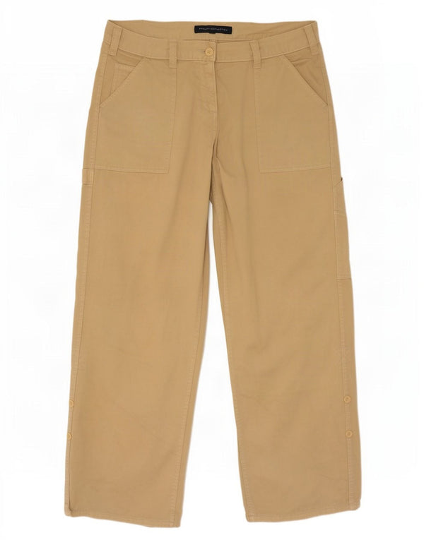 French Connection Gerade Cargo-Hose für Damen, UK 14, Größe L, W34, L32, Beige