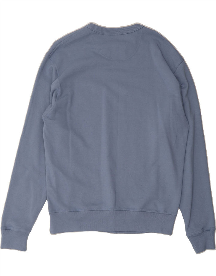 CHAMPION Mens Graphic Sweatshirt Jumper Medium Blue Cotton Vintage Champion and Second-Hand Champion from Messina Hembry 