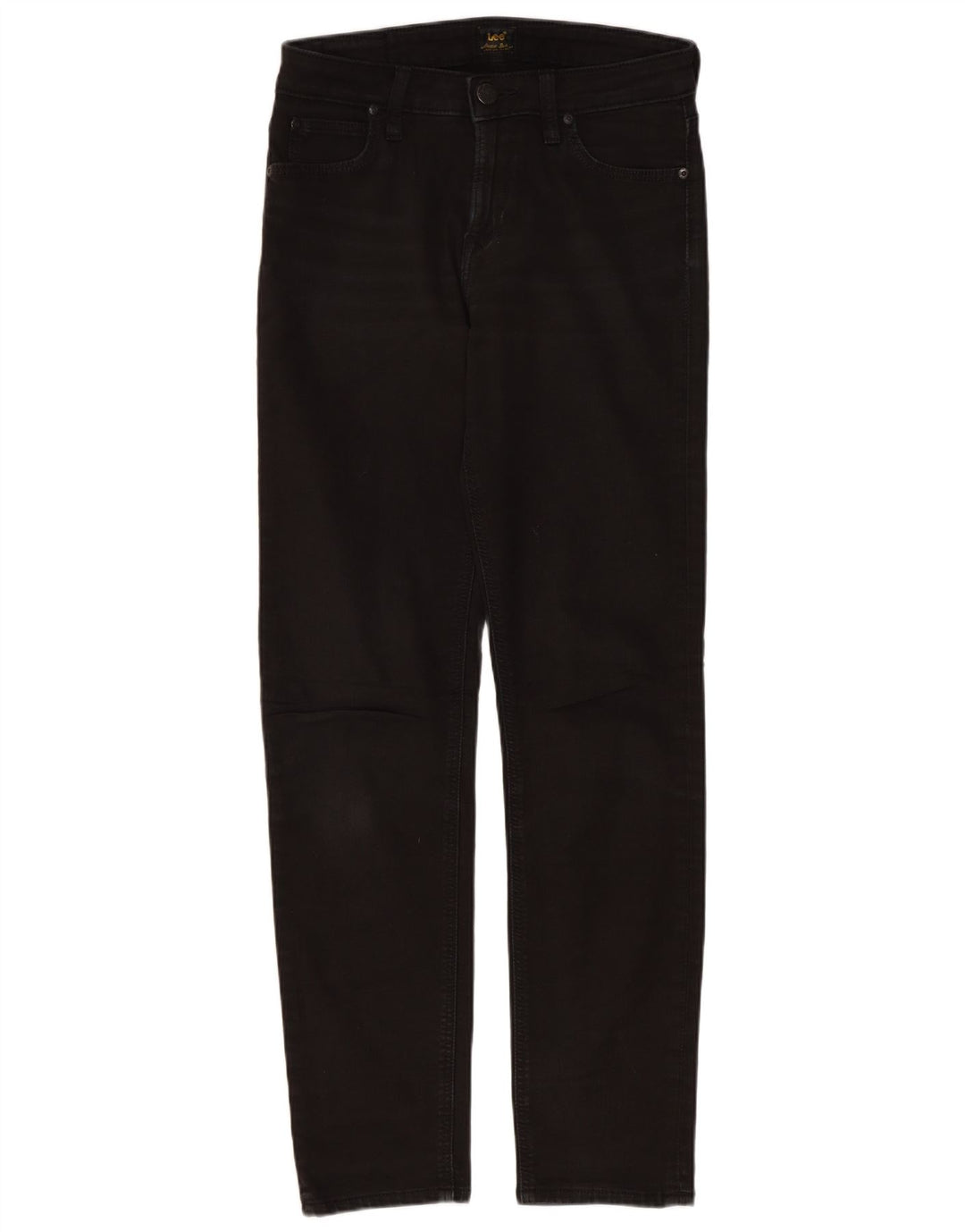 Lee Damen Straight Jeans W26 L28 Schwarz