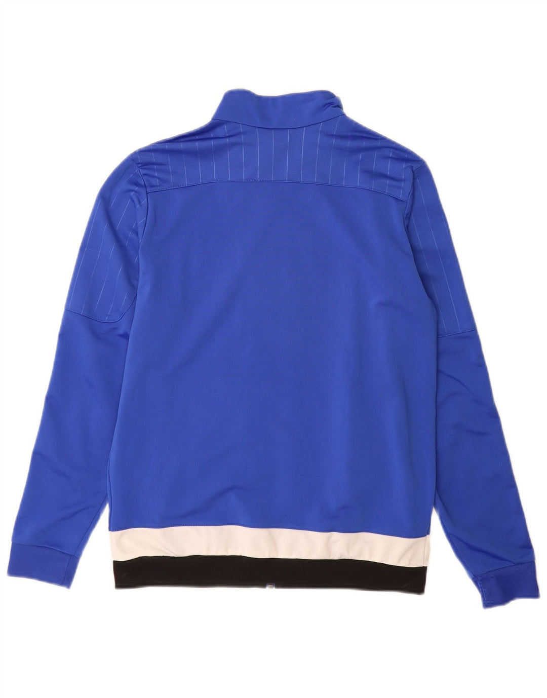 Adidas Jungen-Trainingsanzug-Top-Jacke, 13–14 Jahre, blaues Colourblock-Polyester