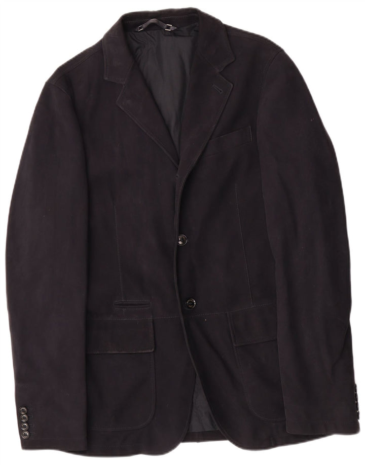 Ermenegildo Zegna Herren 2-Knopf-Blazerjacke IT 48 Medium Navy Blue Classi