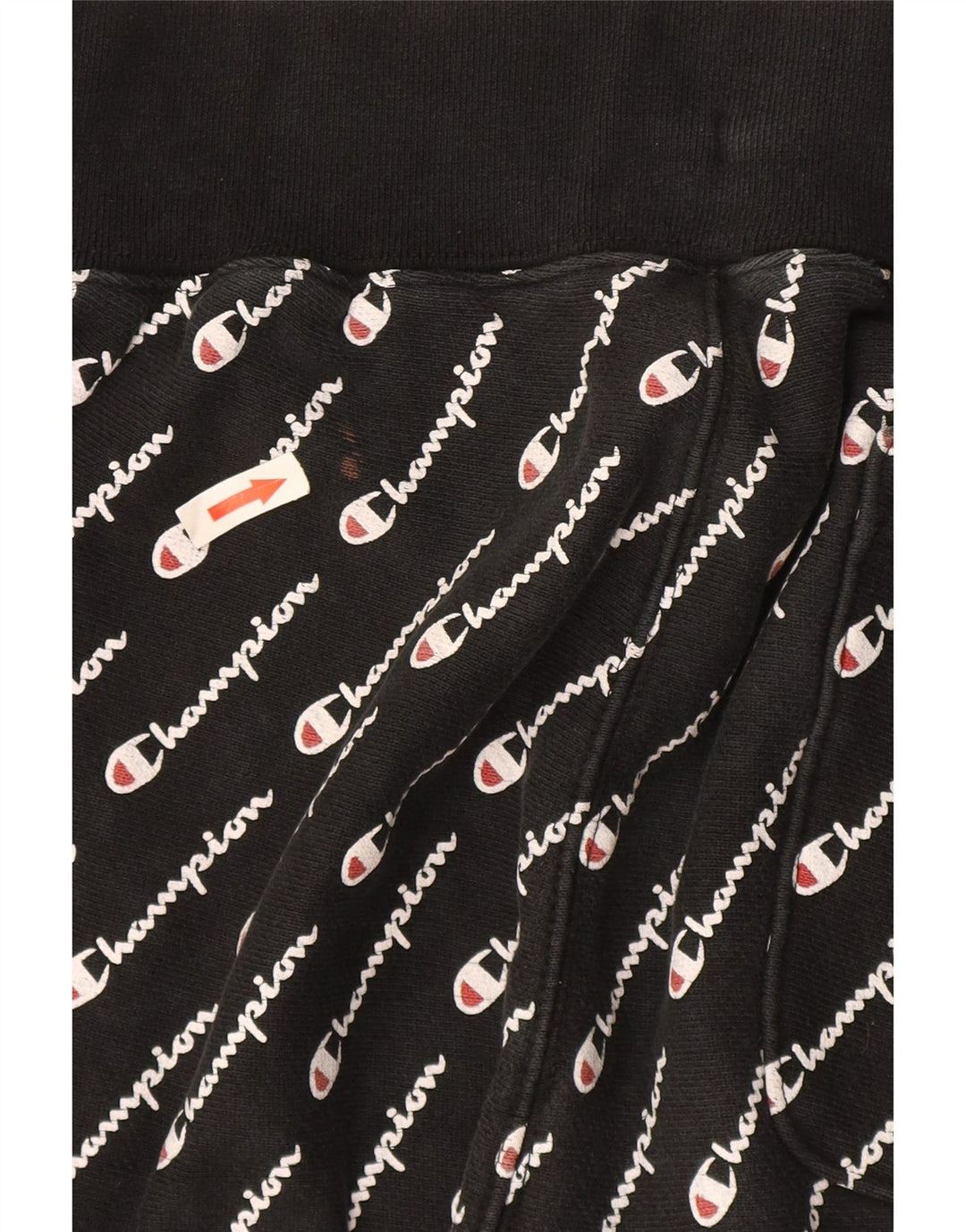 Champion Herren Reverse Weave Graphic Trainingshose Jogger Größe L Schwarz