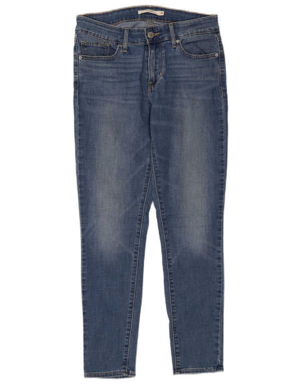 Levi's Damen 711 Skinny Jeans W26 L27 Blaue Baumwolle