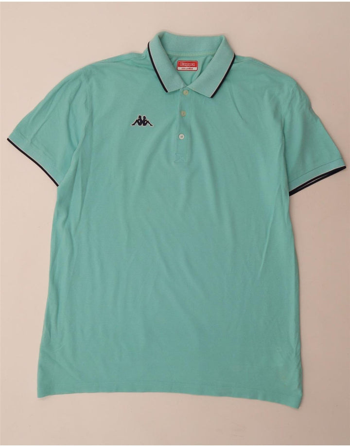 Kappa Herren Poloshirt 3XL Türkis Baumwolle