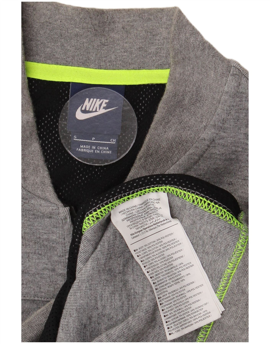 NIKE Herren-Trainingsanzug-Oberteil, Jacke, Größe S, Grau, Baumwolle