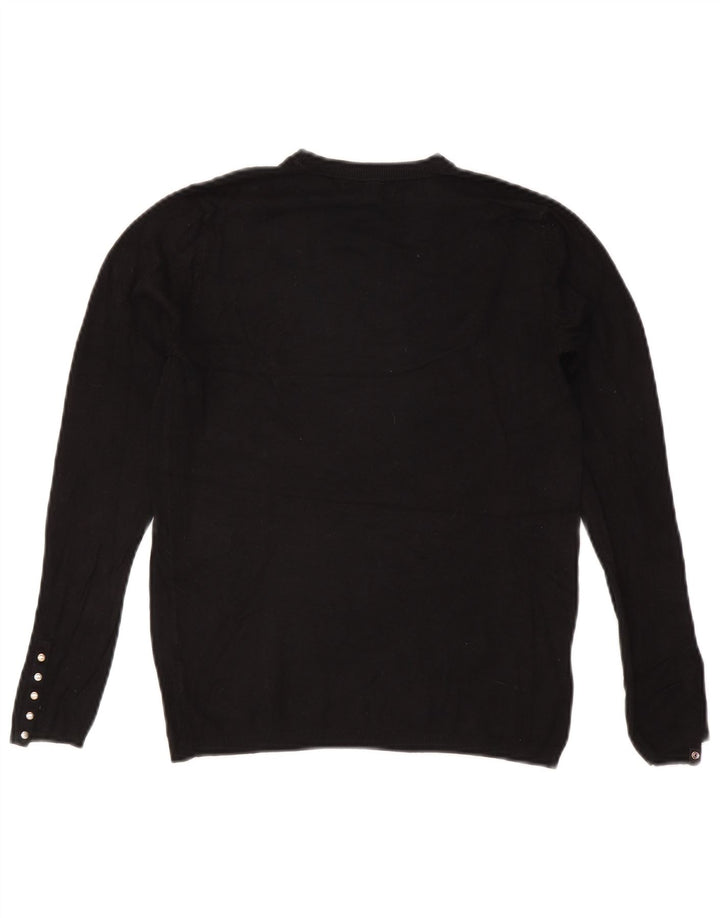 Zara Damen-Pullover mit Rundhalsausschnitt, Gr. 12, mittelschwarz