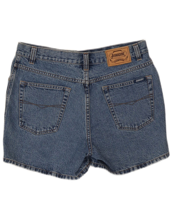Jeanagers Damen Jeansshorts W33 Große blaue Baumwolle