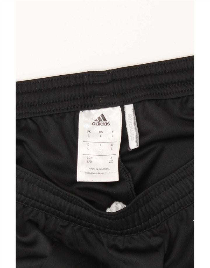 Adidas Herren Climalite Sportshorts, groß, schwarzes Farbblock-Polyester