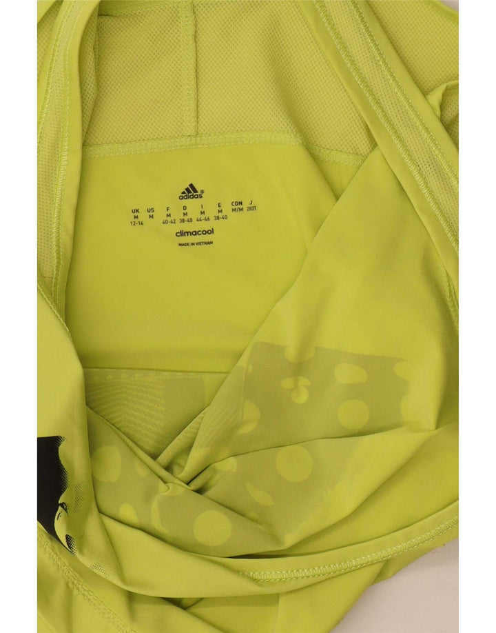 Adidas Damen Climacool Graphic Vest Top UK 12/14 Mittelgrün