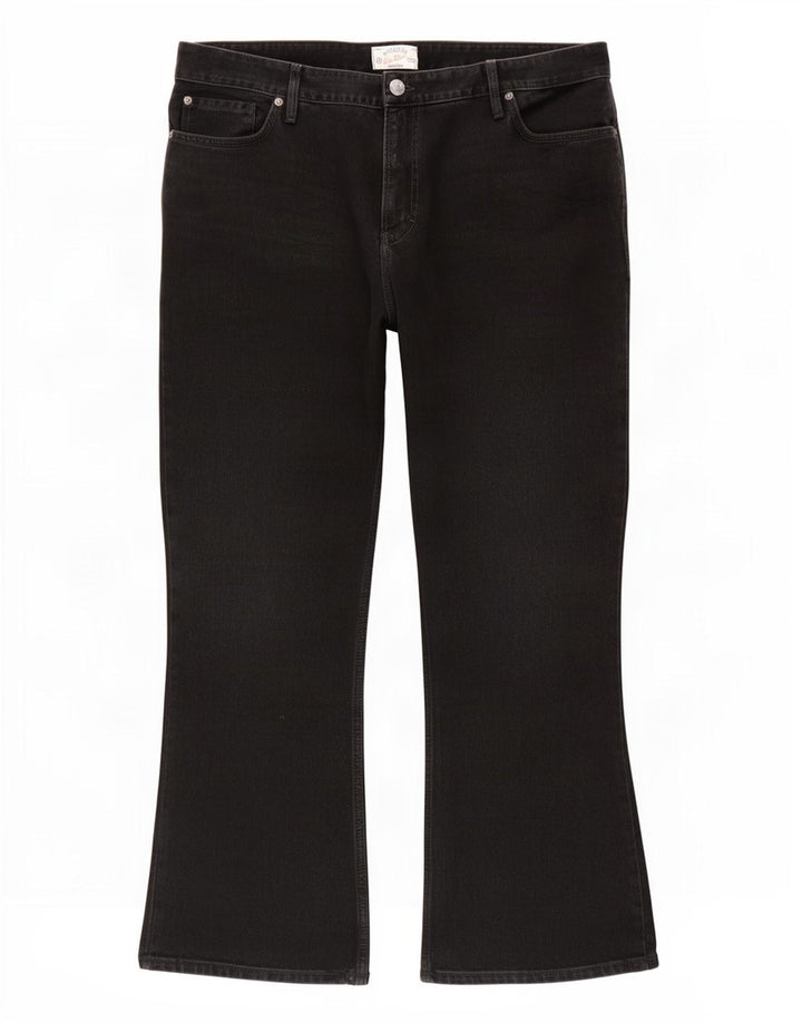 Fat Face Bootcut-Jeans für Herren, W42, L31, schwarze Baumwolle