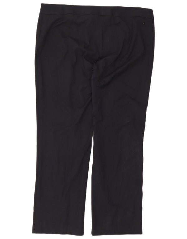 Marks & Spencer Damen Gerade Freizeithose UK 22 3XL W44 L32 Marineblau
