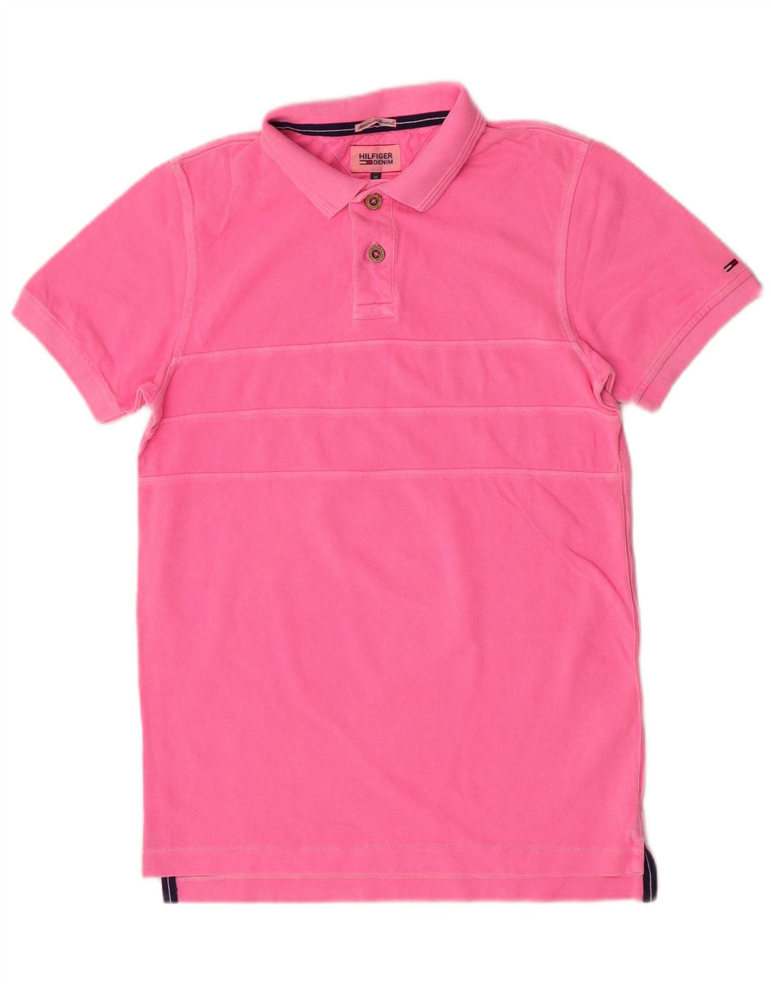 Tommy Hilfiger Herren-Poloshirt aus mittelrosa Baumwolle