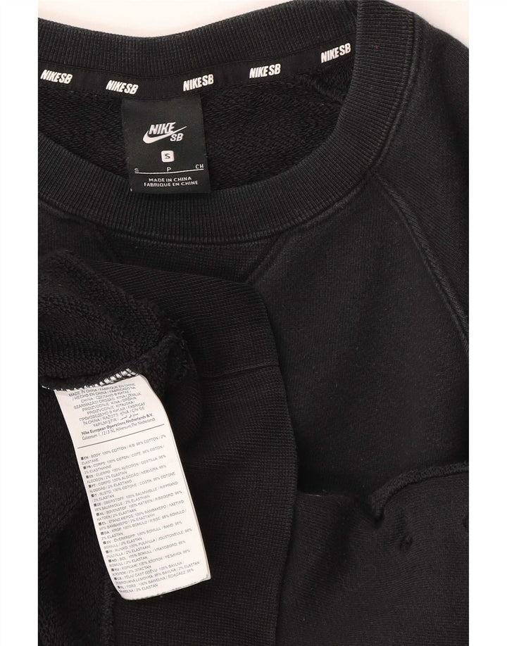 Nike Herren-Sweatshirt, Pullover, Größe S, Schwarz, Colourblock-Baumwolle