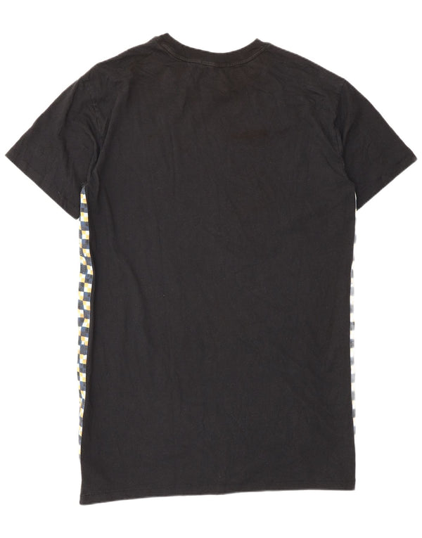 Vans Damen-T-Shirt-Kleid in Übergröße, Gr. 10, Größe S, schwarz, geometrisch, Baumwolle