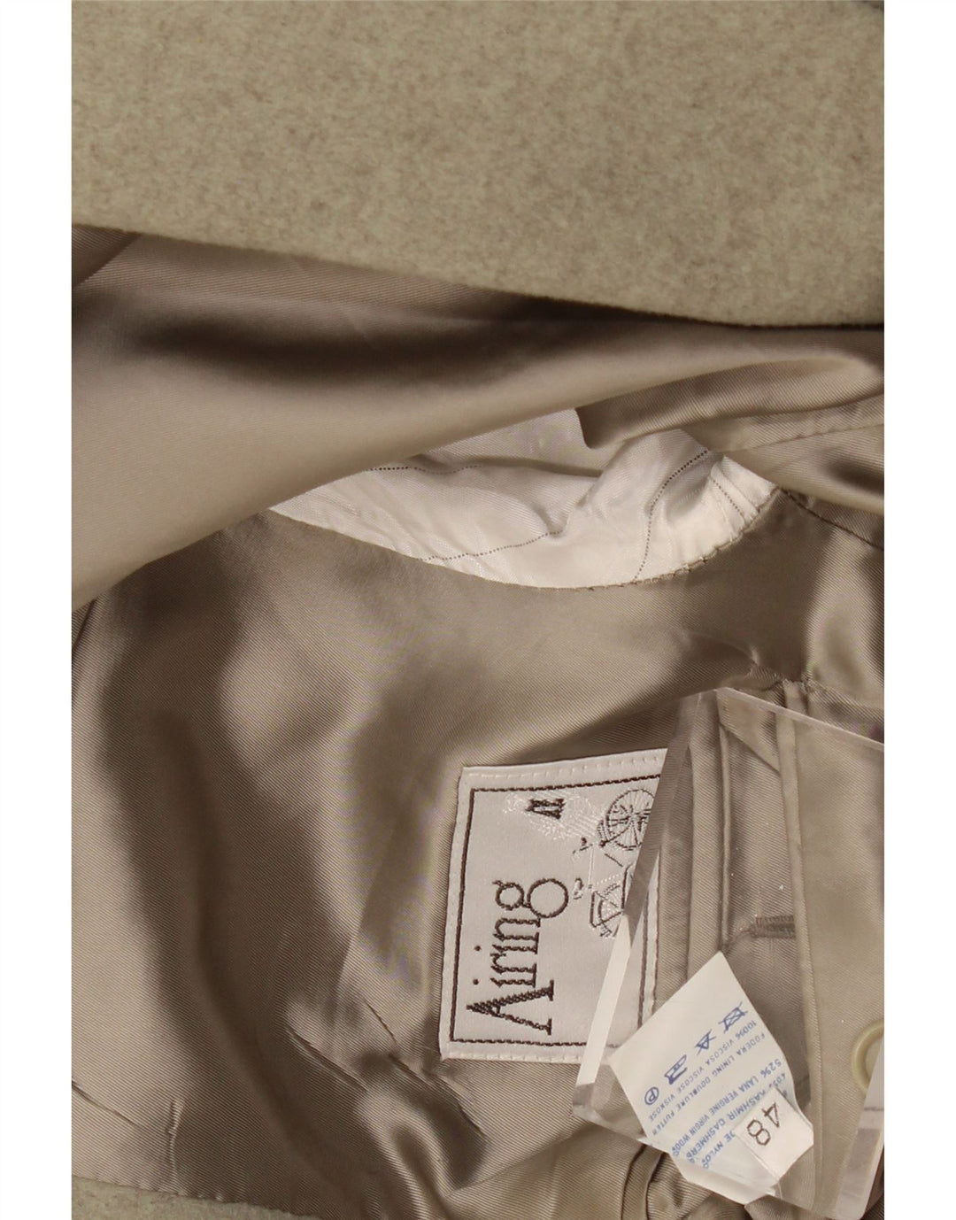 VINTAGE Herren 2-Knopf-Blazerjacke IT 48 Mittelgrünes Polyamid