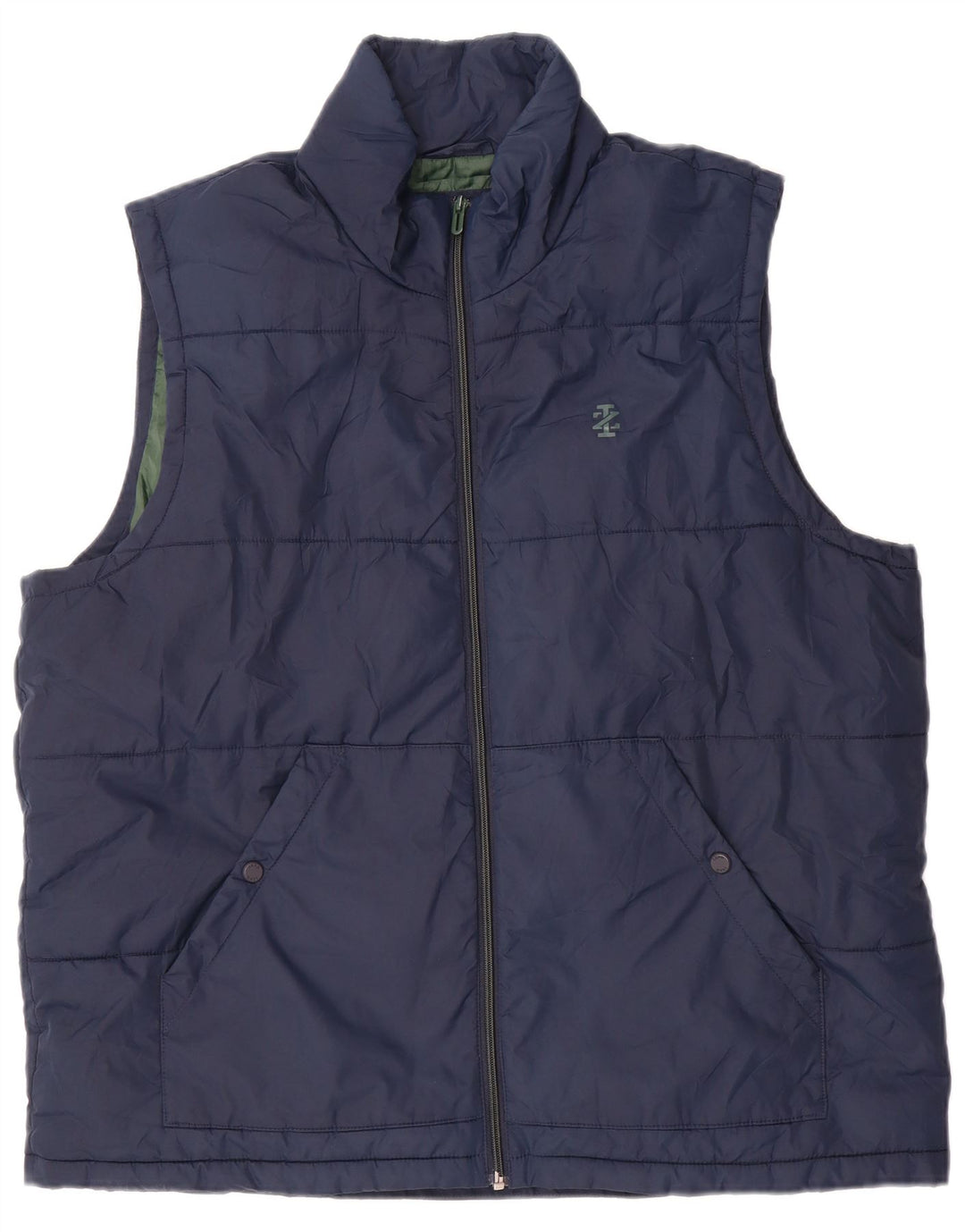 IZOD Herren Wattierte Weste UK 42 XL Marineblau Polyester