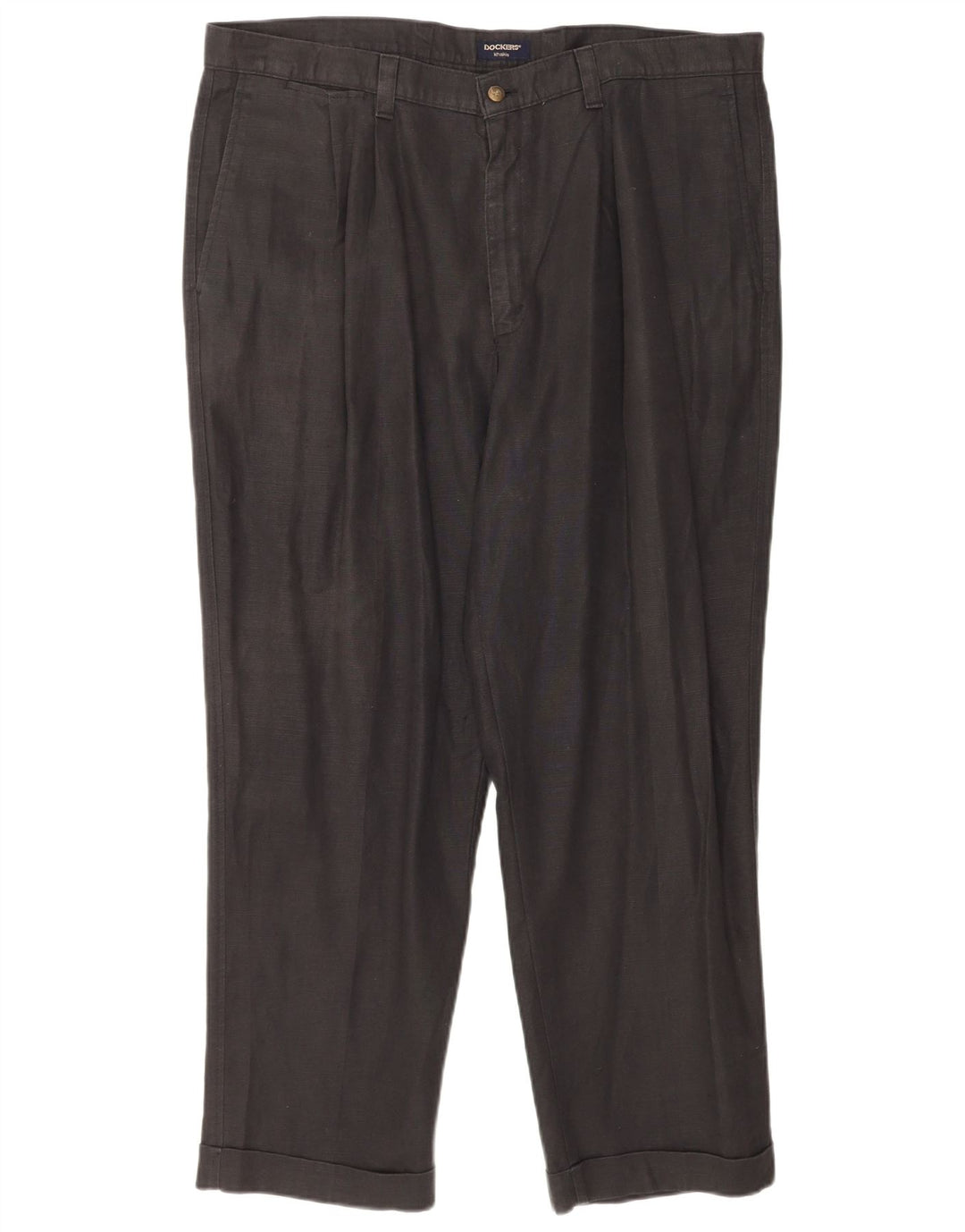 Dockers Herren Pegged Chino Hose W40 L30 Schwarzes Leinen