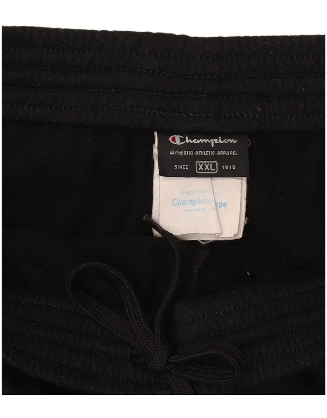 Champion Herren-Trainingshose 2XL, schwarzes Polyester