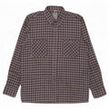 Vintage Herren Flanellhemd Größe 39/40 Mittelblau karierte Baumwolle