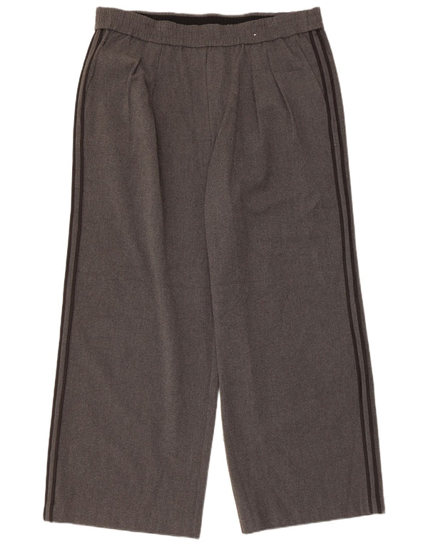 Marks & Spencer Damen-Freizeithose mit weitem Bein, UK 18, XL W36 L28, Grau