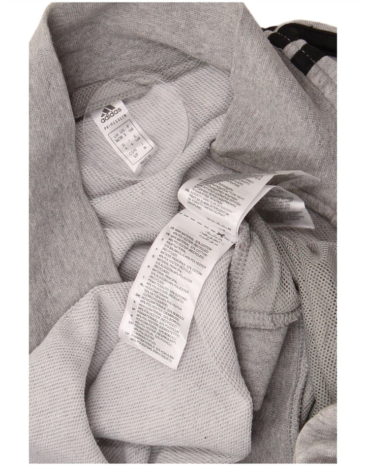 ADIDAS Herren-Trainingsanzug-Top-Jacke, UK 36/38, kleine grau gefleckte Baumwolle