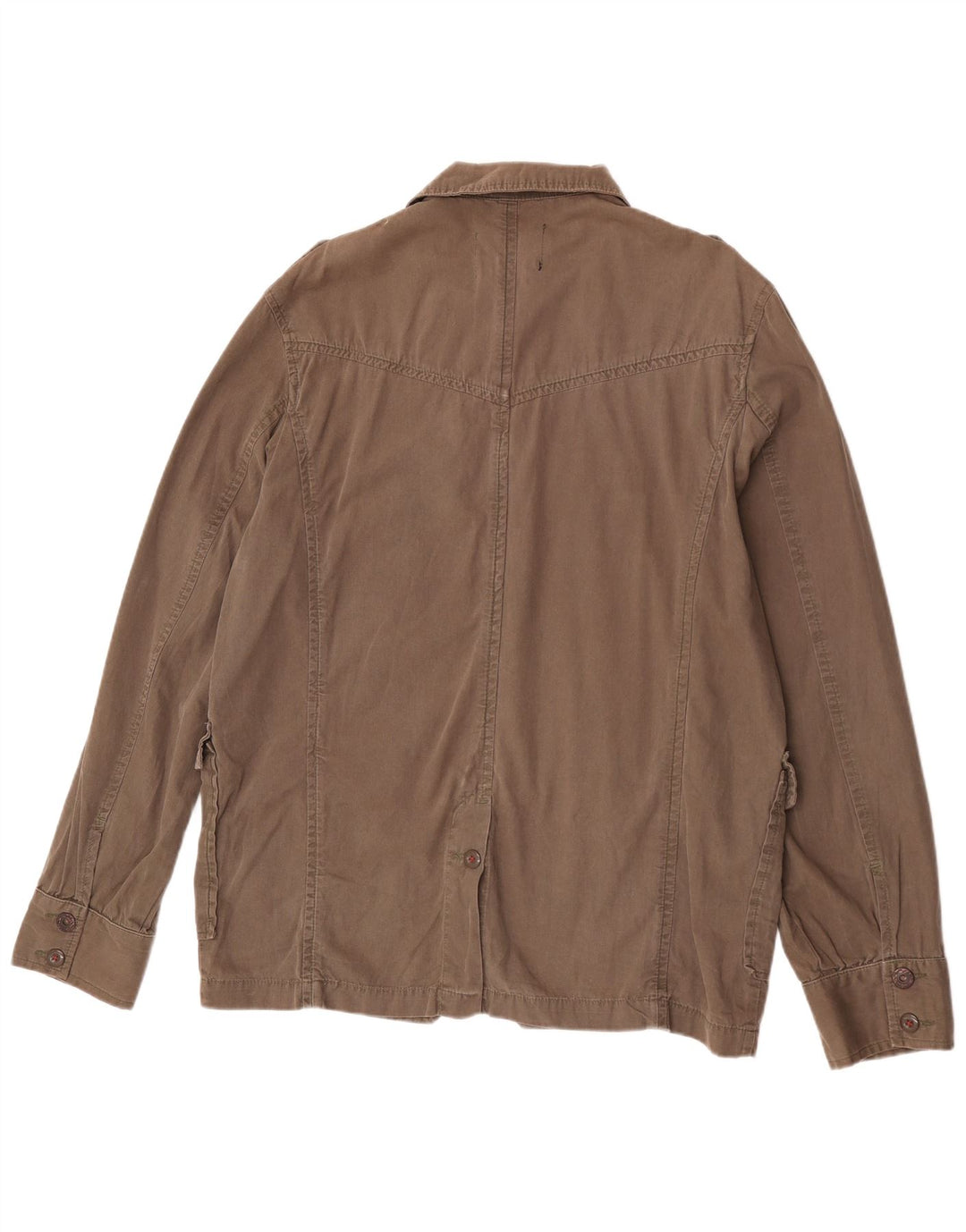Zara Herren Militärjacke UK 44 2XL Braune Baumwolle