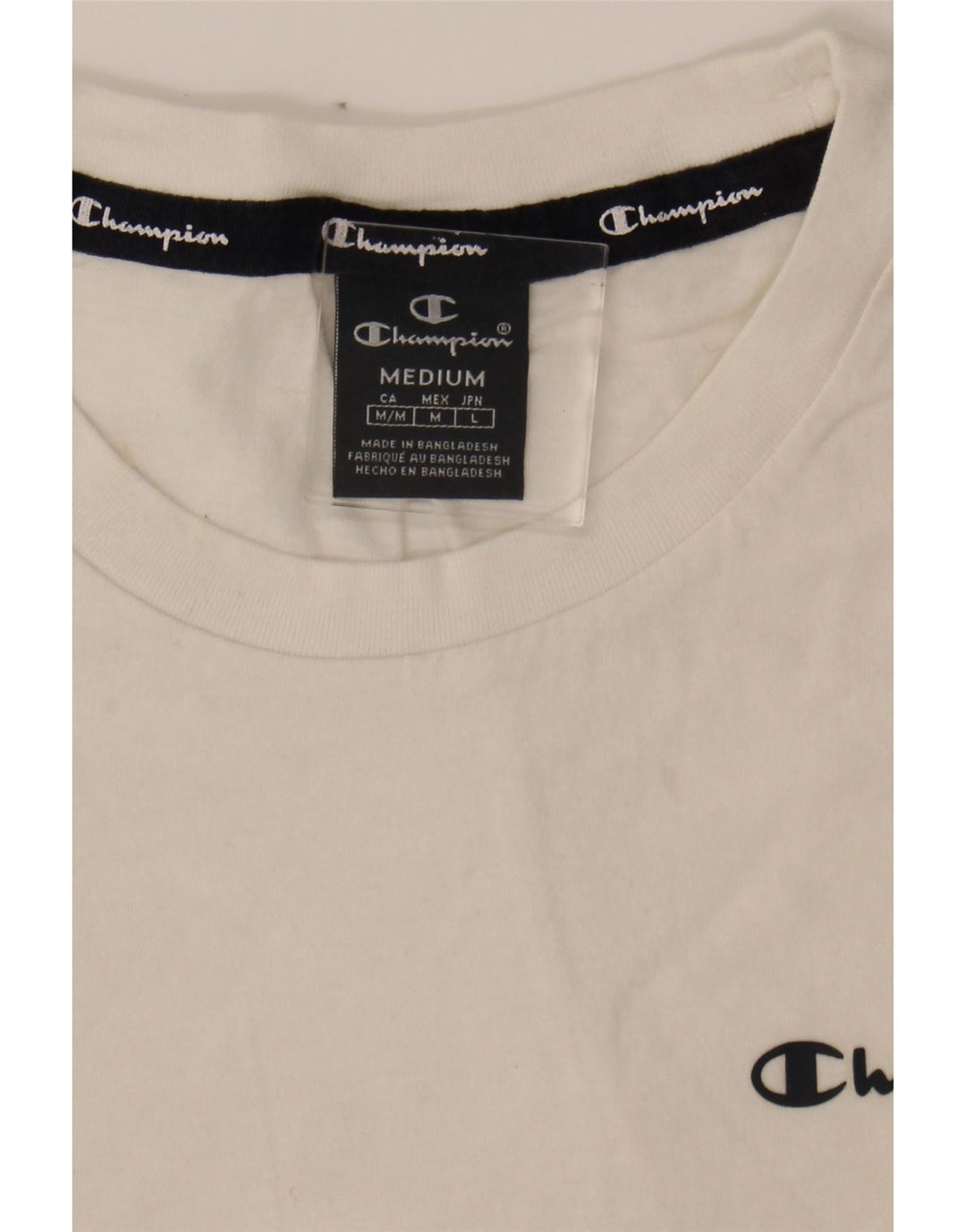 CHAMPION Mens T-Shirt Top Medium White Vintage Champion and Second-Hand Champion from Messina Hembry 