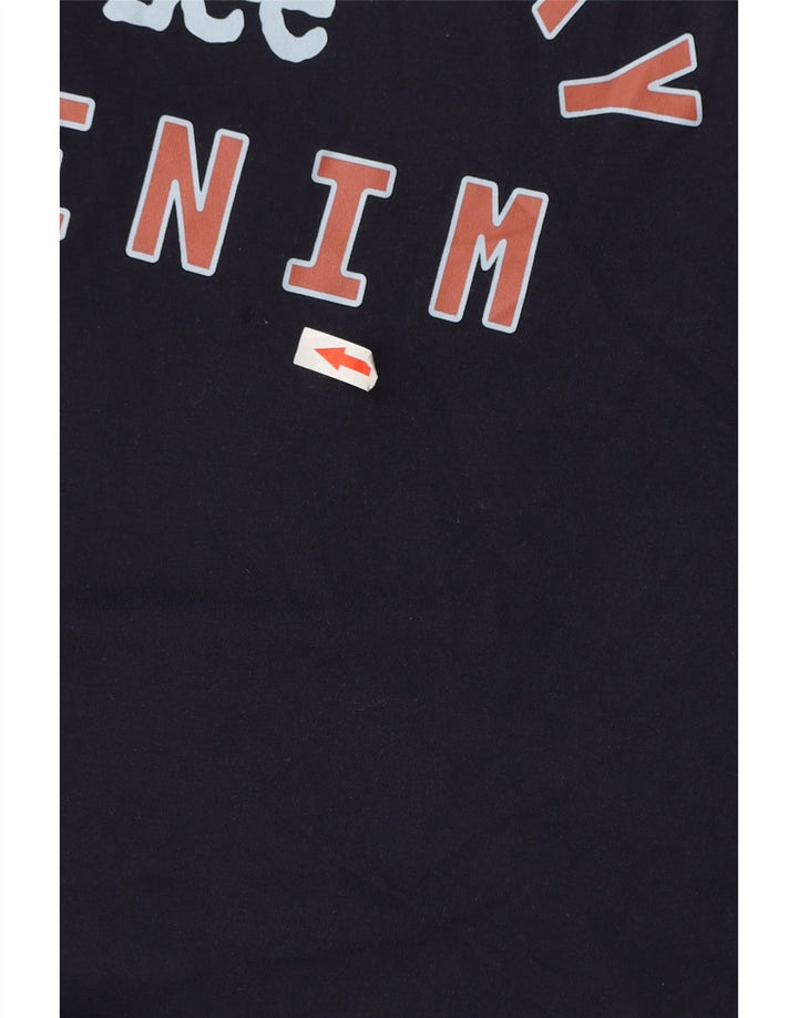 Lee Herren-T-Shirt mit normaler Passform, Grafik, Größe L, Marineblau, Baumwolle
