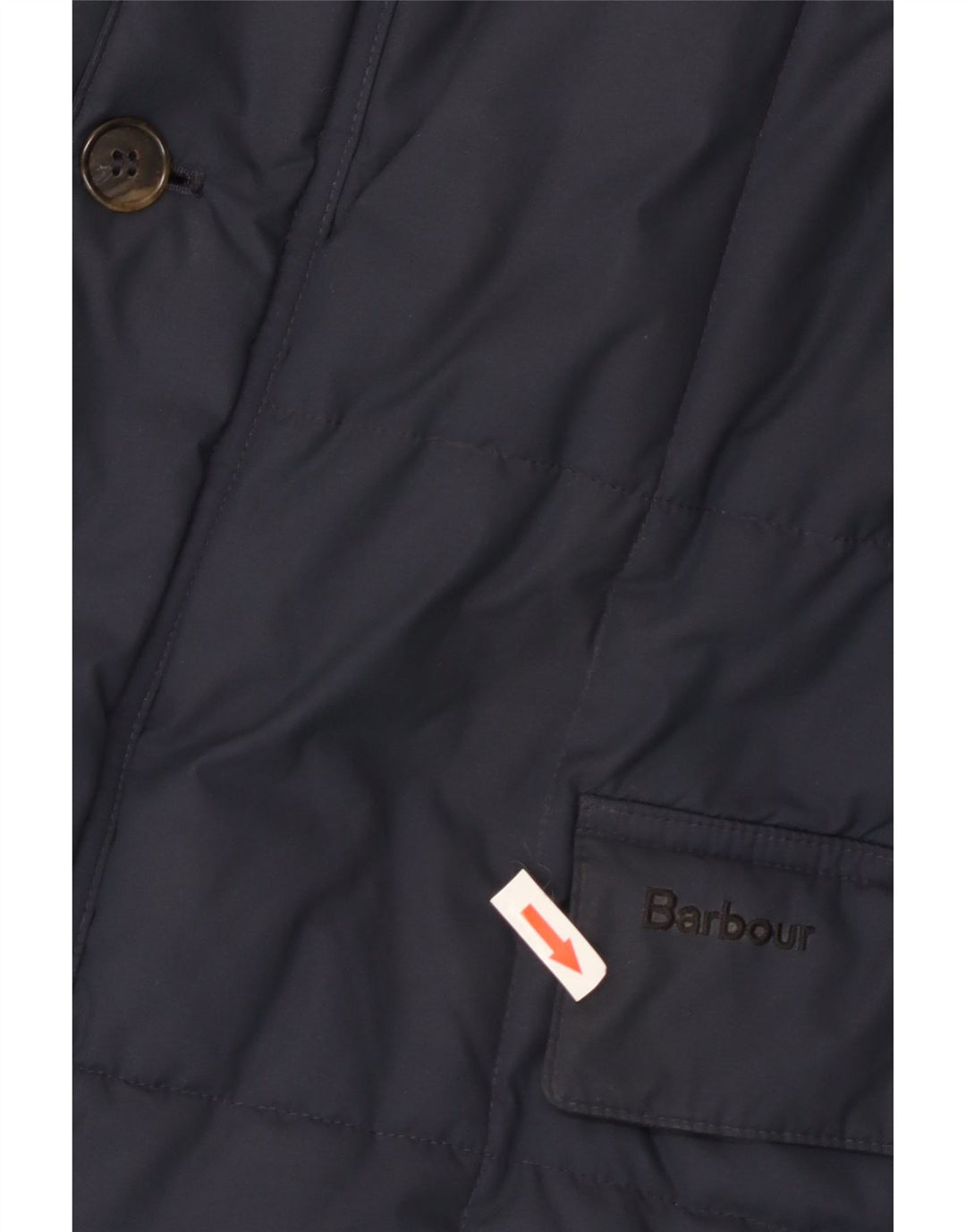 Barbour Herren gepolsterte Jacke UK 42 XL Marineblau Polyester