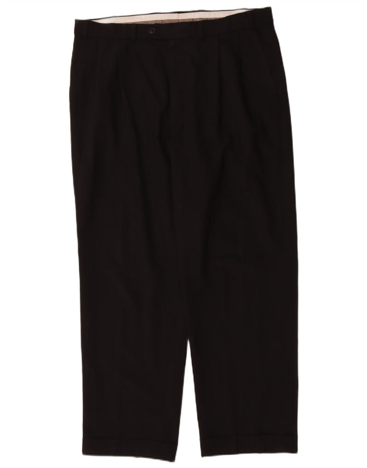 Marks & Spencer Herren St. Michael Gerade Anzughose W36 L29 Schwarz
