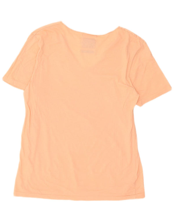 All Saints Damen T-Shirt Top UK 16 Large Rosa Baumwolle