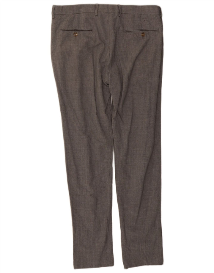 J. Crew Herren Ludlow Slim Anzughose W33 L30 Graue Wolle