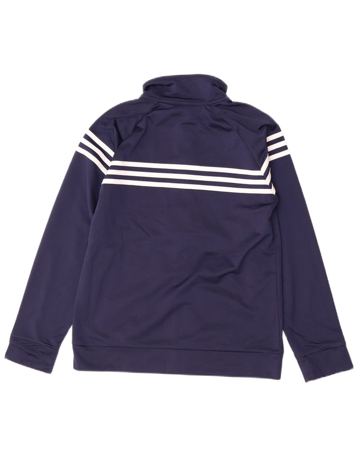 ADIDAS Jungen-Trainingsanzug, Top-Jacke, 12–13 Jahre, groß, marineblau, Polyester
