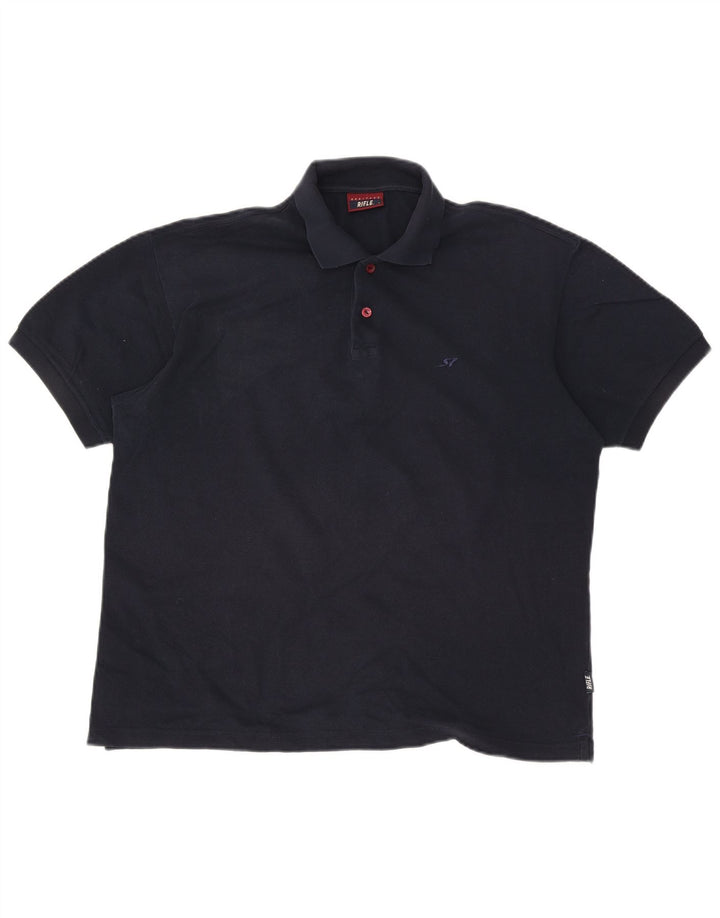 Rifle Herren-Poloshirt, groß, Marineblau