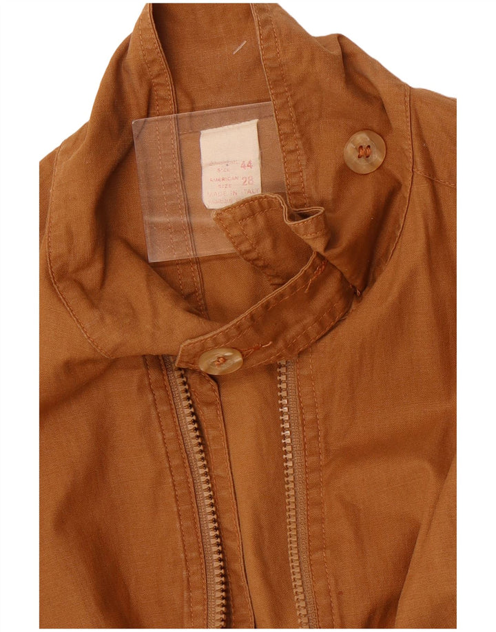 Vintage Damen Bomberjacke IT 44 Mittelbraun