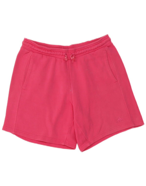 Adidas Damen Sportshorts UK 12/14 mittelrosa Baumwolle