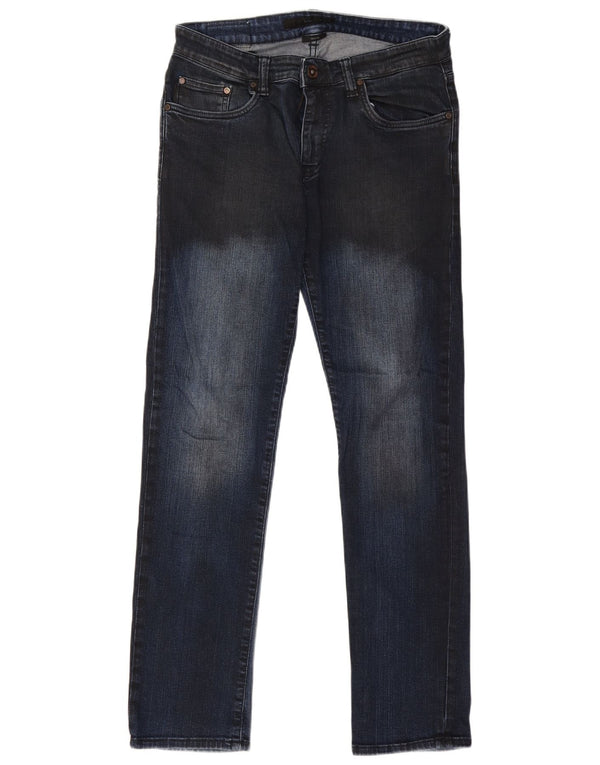 Calvin Klein Damen Skinny Jeans W32 L32 Marineblau Baumwolle