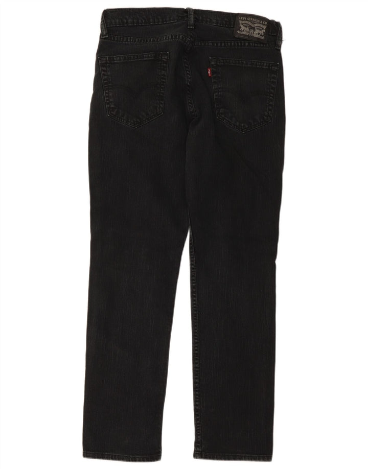 Levi's Herren Straight Jeans W34 L30 Schwarze Baumwolle