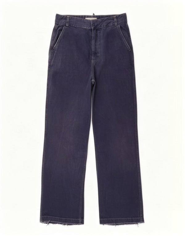 Zara Damen High Rise Loose Jeans EU 32 2XS W22 L28 Marineblau