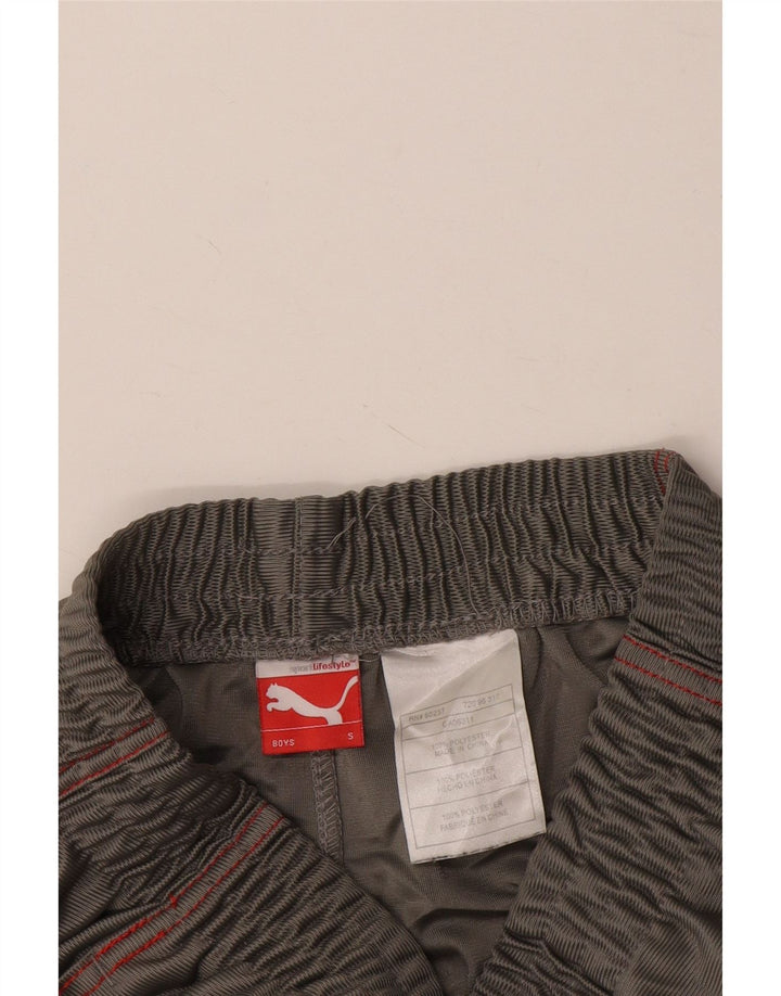 PUMA Sportshorts für Jungen, 7–8 Jahre, Größe S, Grau, Colourblock-Polyester