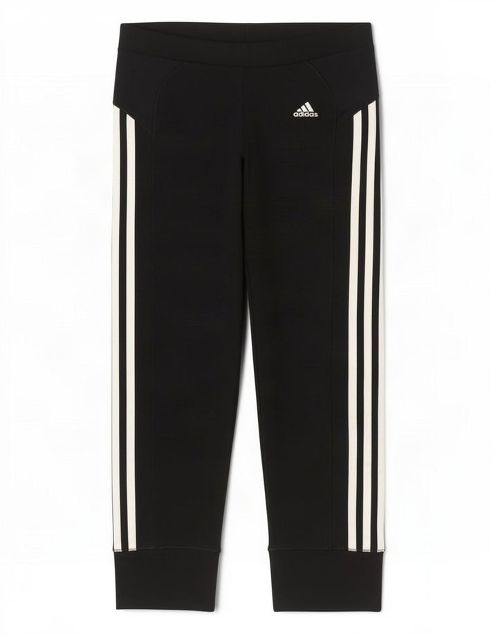 Adidas Damen Climacool Capri Leggings UK 12 Medium Schwarz Polyester