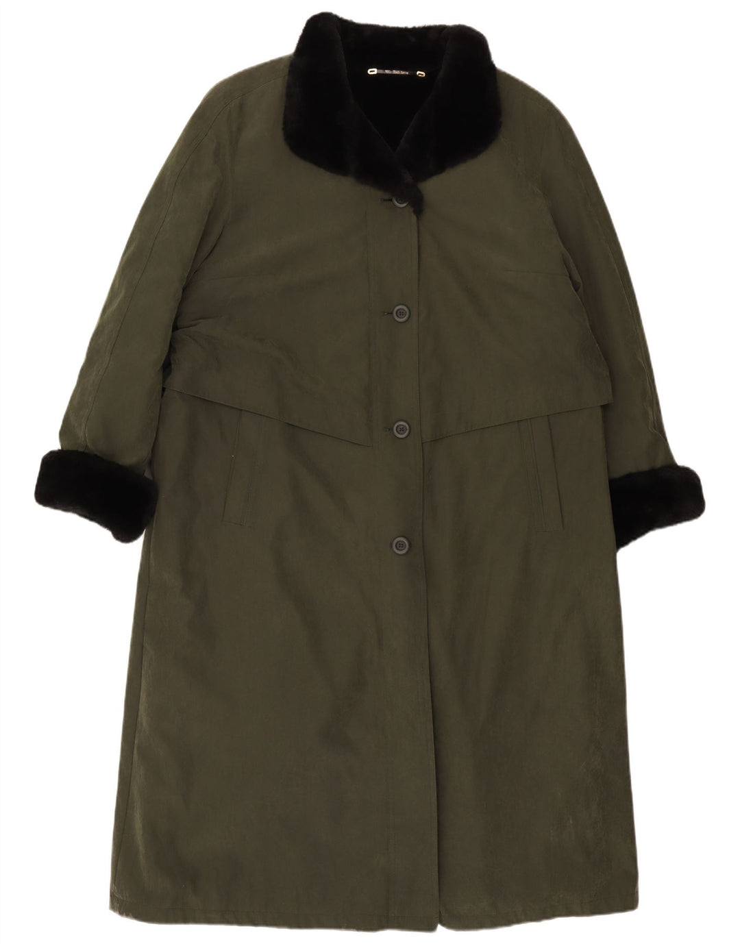 Your Sixth Sense Damenmantel UK 18 XL Khaki Colourblock Polyester